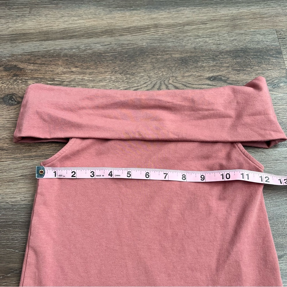 Aerie Chill Off-The-Shoulder Top Mauve Pink Size XS Soft Stretch Casual Feminine - Picture 10 of 10